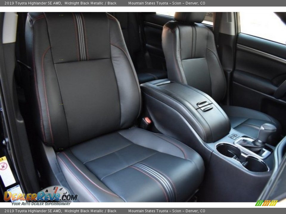2019 Toyota Highlander SE AWD Midnight Black Metallic / Black Photo #13