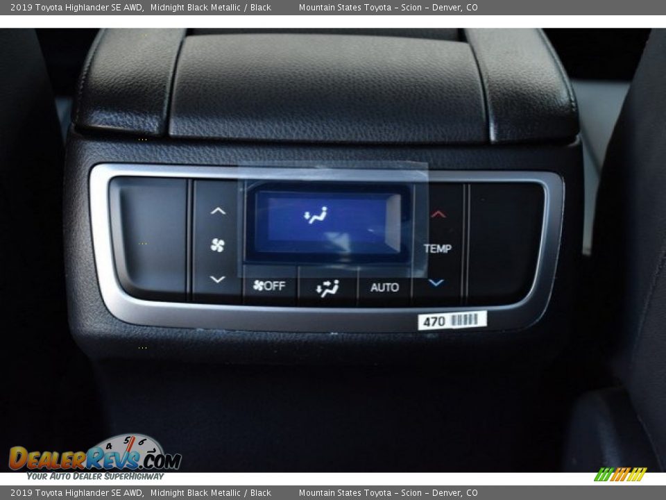 2019 Toyota Highlander SE AWD Midnight Black Metallic / Black Photo #17