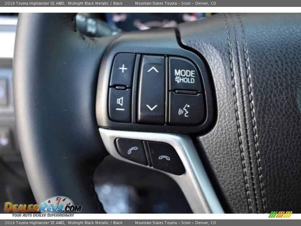 2019 Toyota Highlander SE AWD Midnight Black Metallic / Black Photo #29