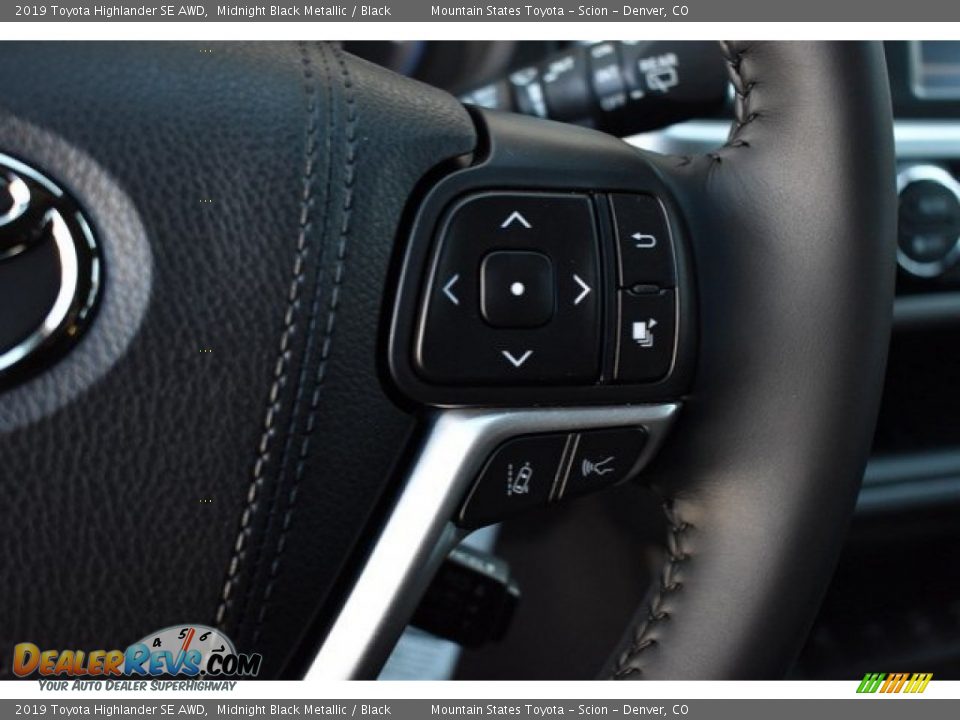 2019 Toyota Highlander SE AWD Midnight Black Metallic / Black Photo #30
