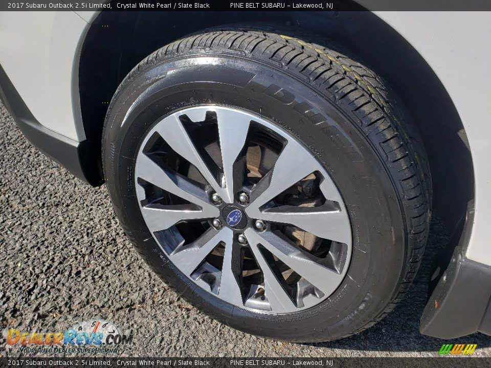 2017 Subaru Outback 2.5i Limited Crystal White Pearl / Slate Black Photo #23