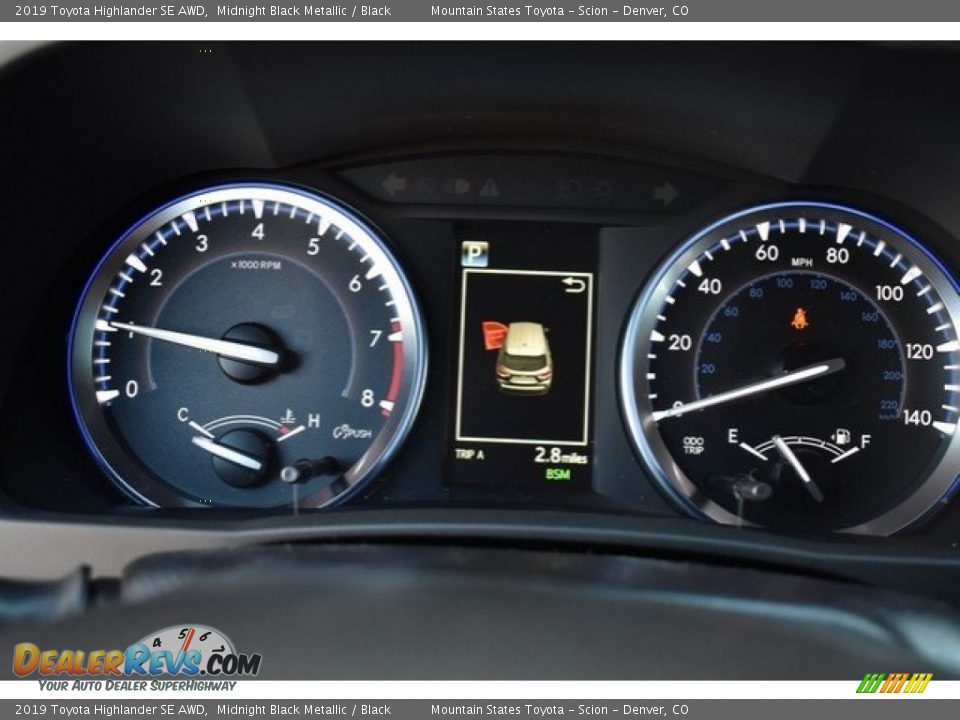 2019 Toyota Highlander SE AWD Midnight Black Metallic / Black Photo #31