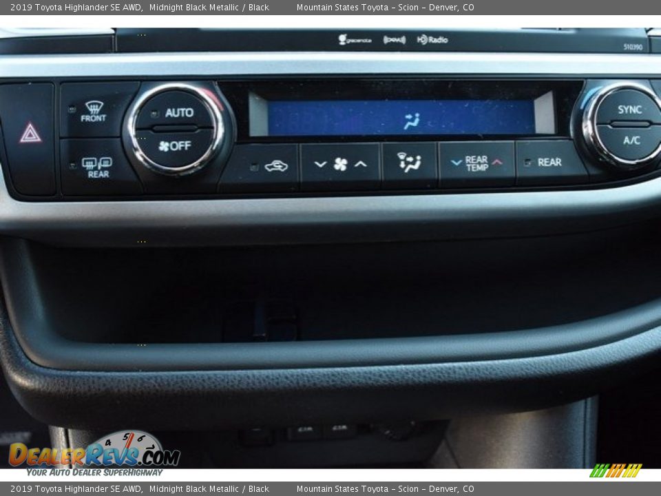 2019 Toyota Highlander SE AWD Midnight Black Metallic / Black Photo #32