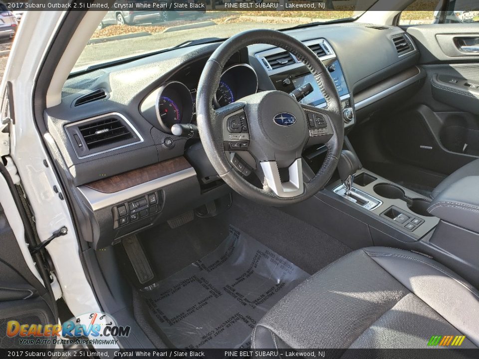 2017 Subaru Outback 2.5i Limited Crystal White Pearl / Slate Black Photo #24