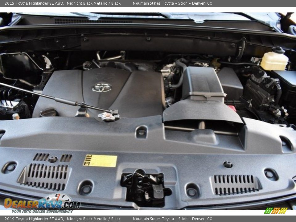 2019 Toyota Highlander SE AWD Midnight Black Metallic / Black Photo #34