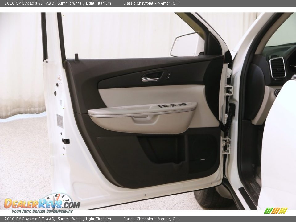 2010 GMC Acadia SLT AWD Summit White / Light Titanium Photo #4