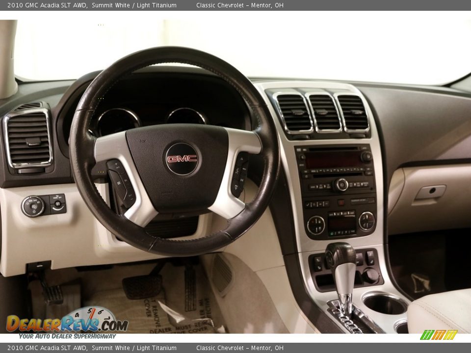 2010 GMC Acadia SLT AWD Summit White / Light Titanium Photo #6