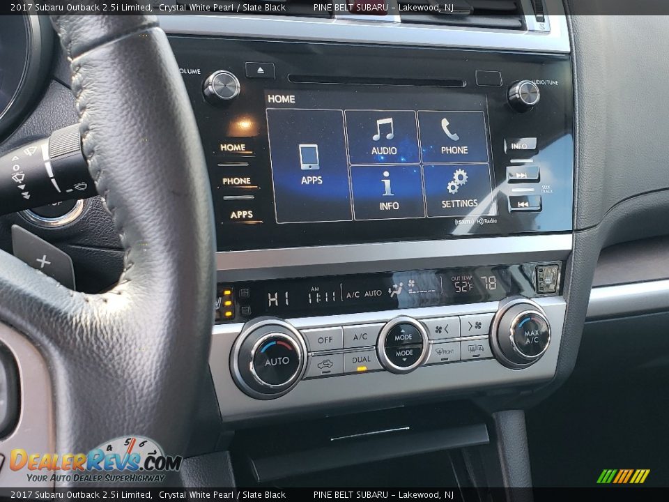 2017 Subaru Outback 2.5i Limited Crystal White Pearl / Slate Black Photo #30