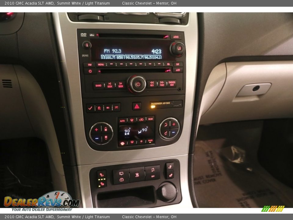 2010 GMC Acadia SLT AWD Summit White / Light Titanium Photo #9