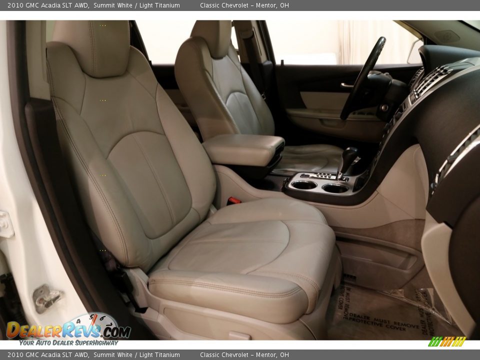 2010 GMC Acadia SLT AWD Summit White / Light Titanium Photo #12