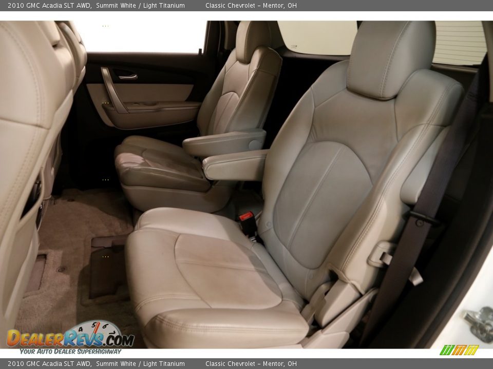 2010 GMC Acadia SLT AWD Summit White / Light Titanium Photo #14