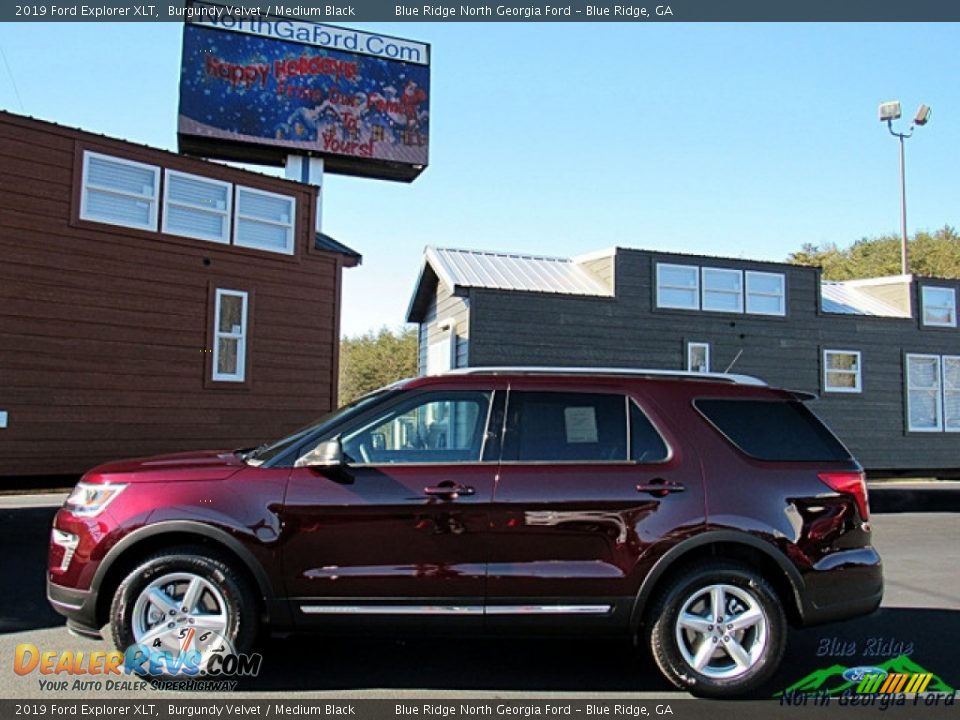 2019 Ford Explorer XLT Burgundy Velvet / Medium Black Photo #2