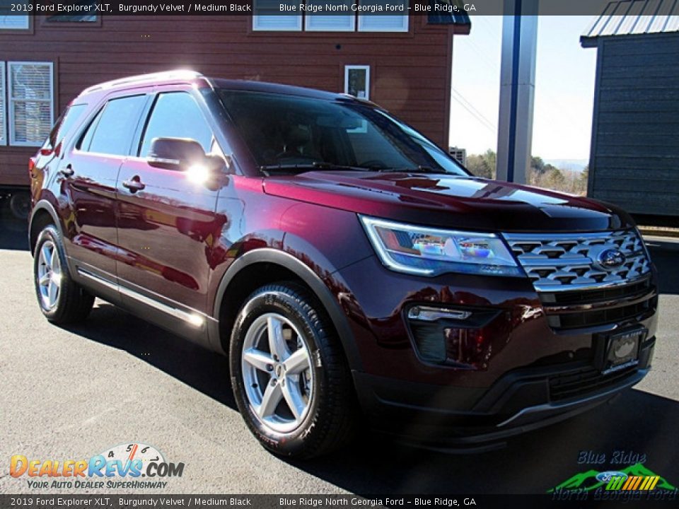 2019 Ford Explorer XLT Burgundy Velvet / Medium Black Photo #7