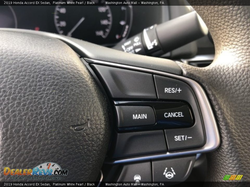 2019 Honda Accord EX Sedan Platinum White Pearl / Black Photo #16