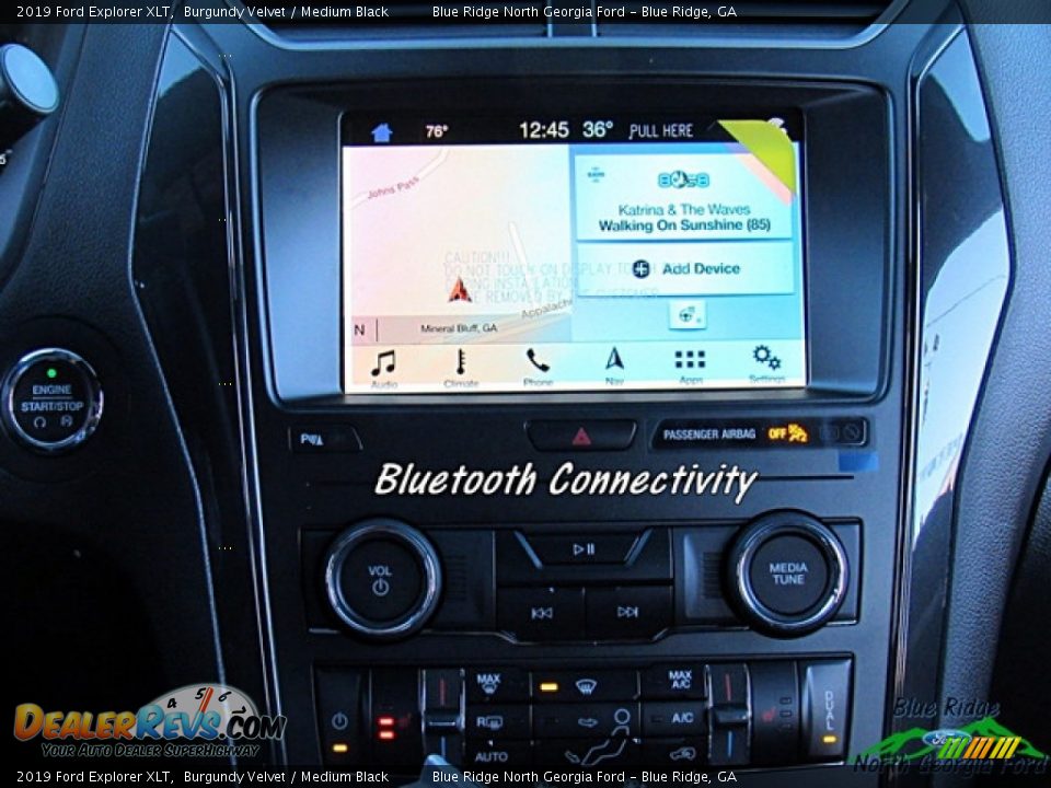 2019 Ford Explorer XLT Burgundy Velvet / Medium Black Photo #19