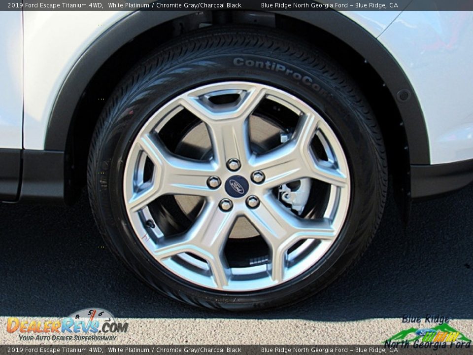 2019 Ford Escape Titanium 4WD White Platinum / Chromite Gray/Charcoal Black Photo #9