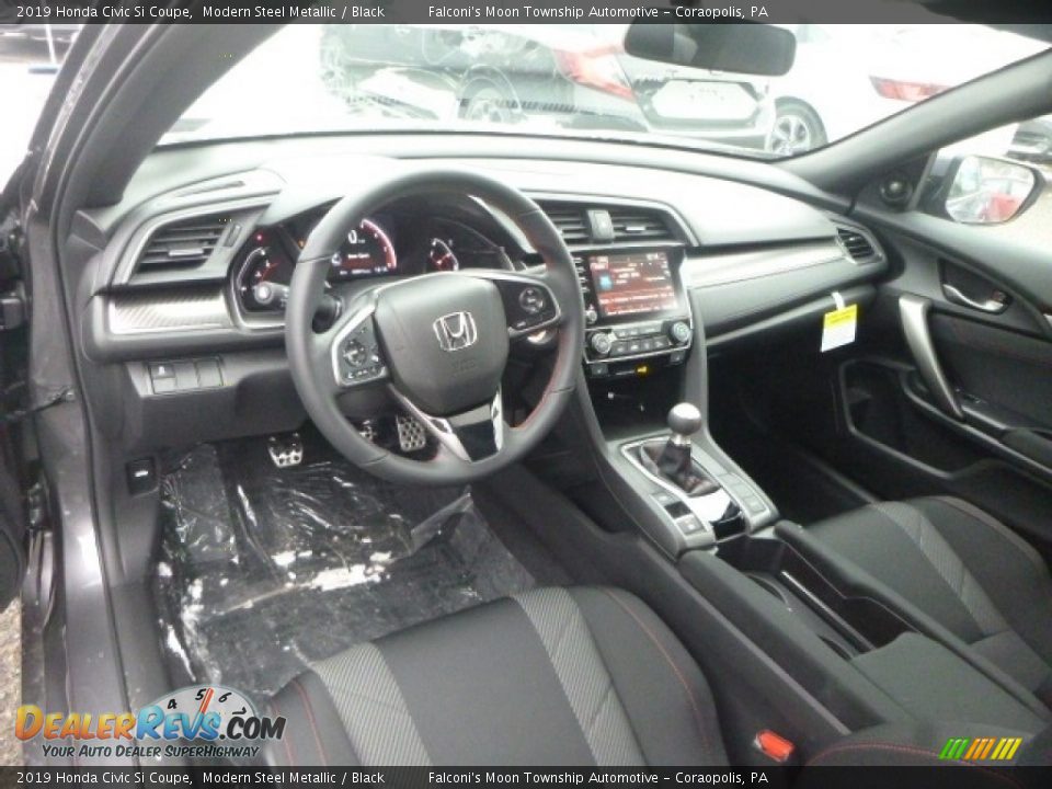 2019 Honda Civic Si Coupe Modern Steel Metallic / Black Photo #8
