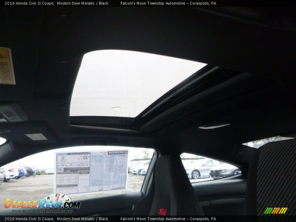 2019 Honda Civic Si Coupe Modern Steel Metallic / Black Photo #12