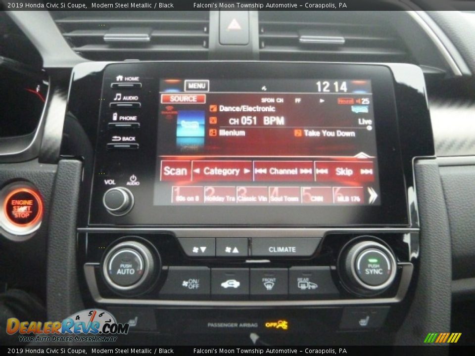 2019 Honda Civic Si Coupe Modern Steel Metallic / Black Photo #13