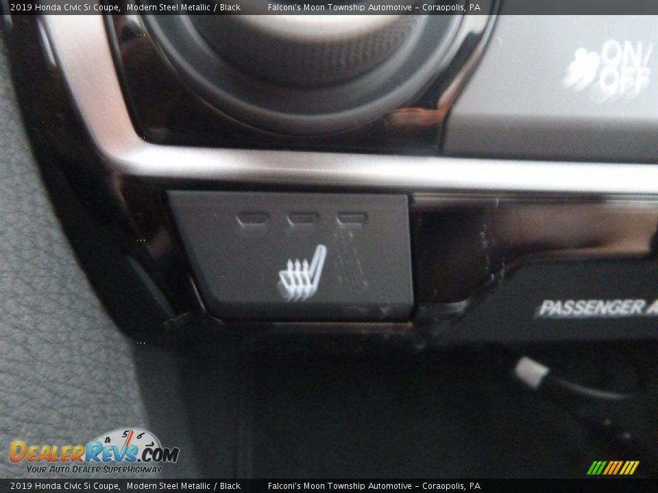 2019 Honda Civic Si Coupe Modern Steel Metallic / Black Photo #15