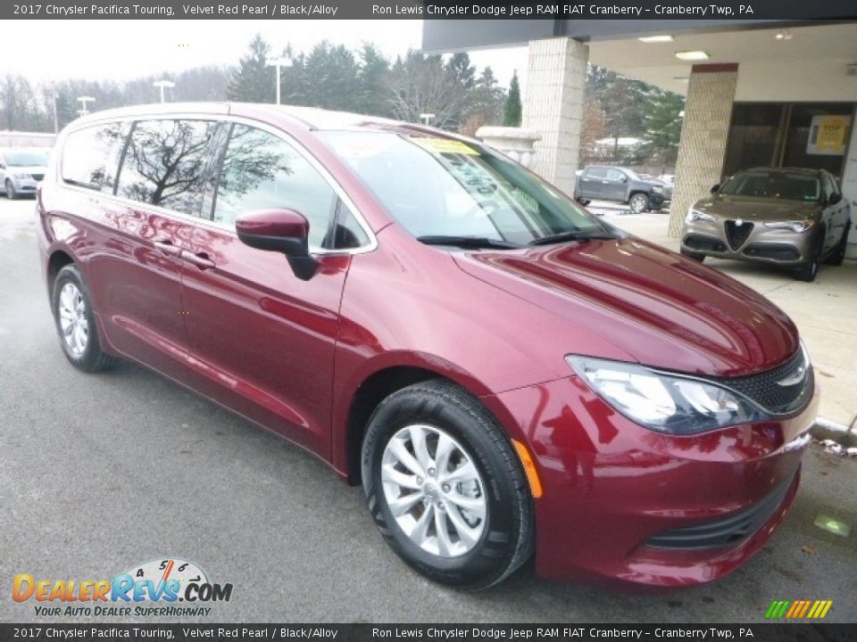 2017 Chrysler Pacifica Touring Velvet Red Pearl / Black/Alloy Photo #3