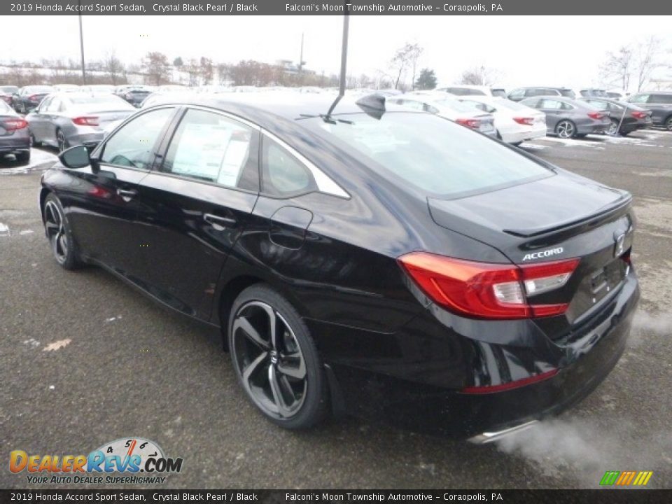 2019 Honda Accord Sport Sedan Crystal Black Pearl / Black Photo #2