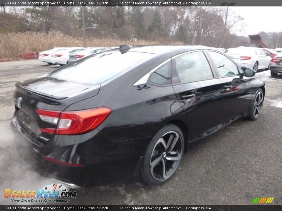 2019 Honda Accord Sport Sedan Crystal Black Pearl / Black Photo #4