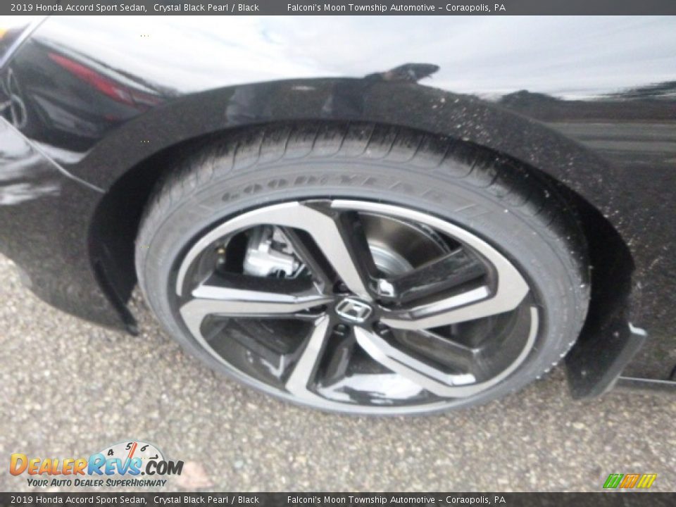 2019 Honda Accord Sport Sedan Crystal Black Pearl / Black Photo #7