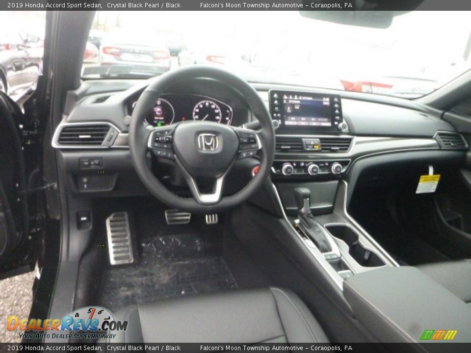 2019 Honda Accord Sport Sedan Crystal Black Pearl / Black Photo #10