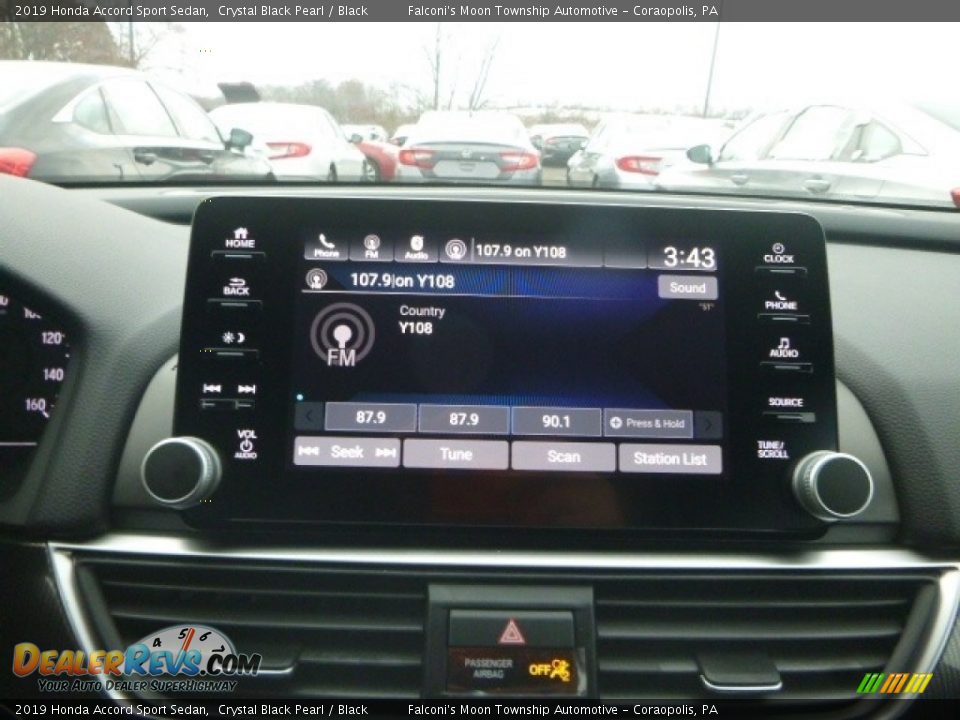 2019 Honda Accord Sport Sedan Crystal Black Pearl / Black Photo #14