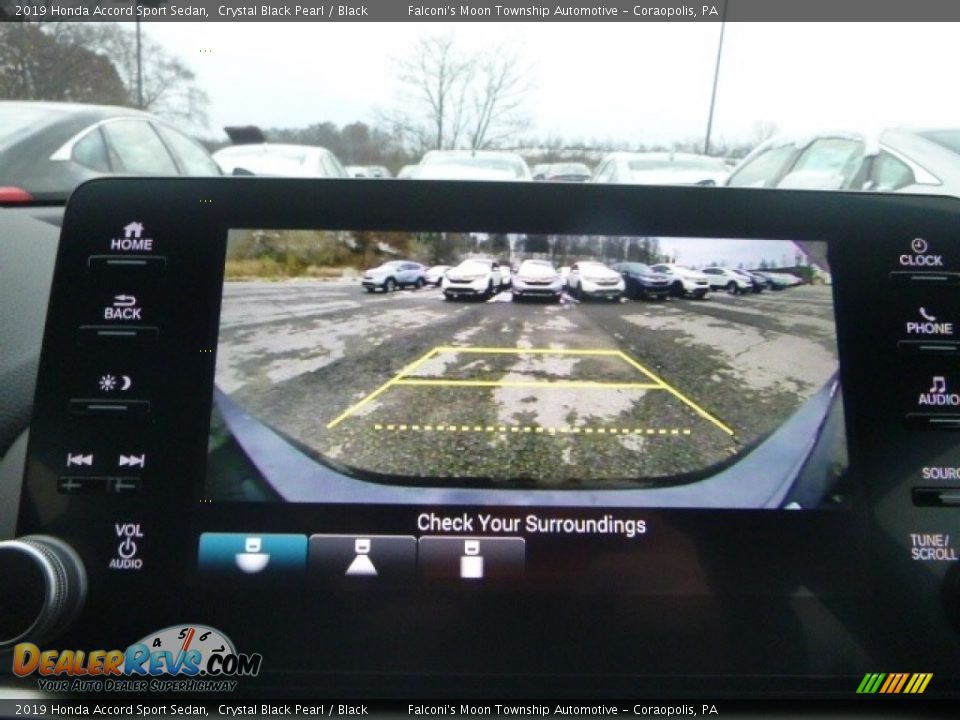 2019 Honda Accord Sport Sedan Crystal Black Pearl / Black Photo #15