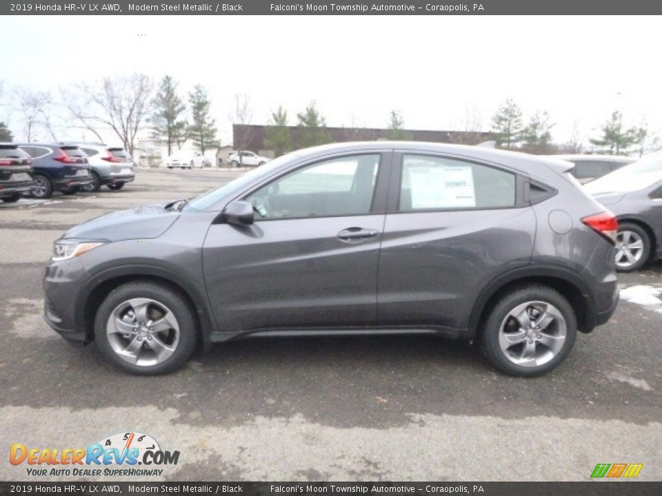 2019 Honda HR-V LX AWD Modern Steel Metallic / Black Photo #2