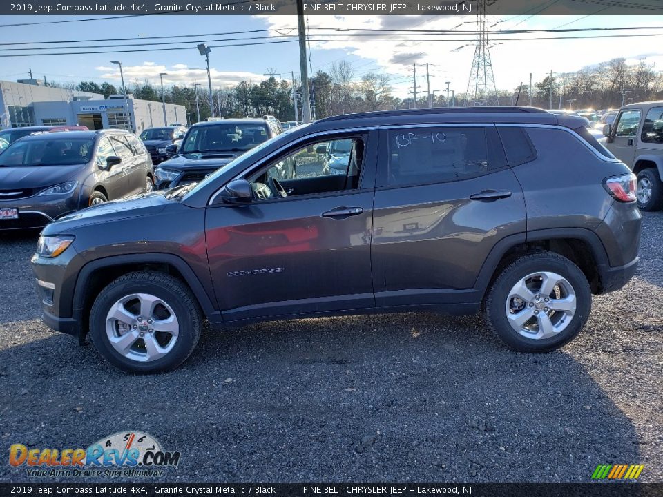 2019 Jeep Compass Latitude 4x4 Granite Crystal Metallic / Black Photo #3