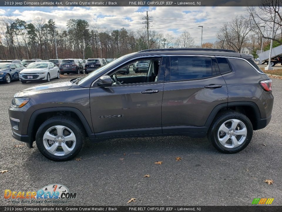 2019 Jeep Compass Latitude 4x4 Granite Crystal Metallic / Black Photo #3