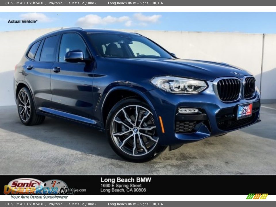 2019 BMW X3 xDrive30i Phytonic Blue Metallic / Black Photo #1