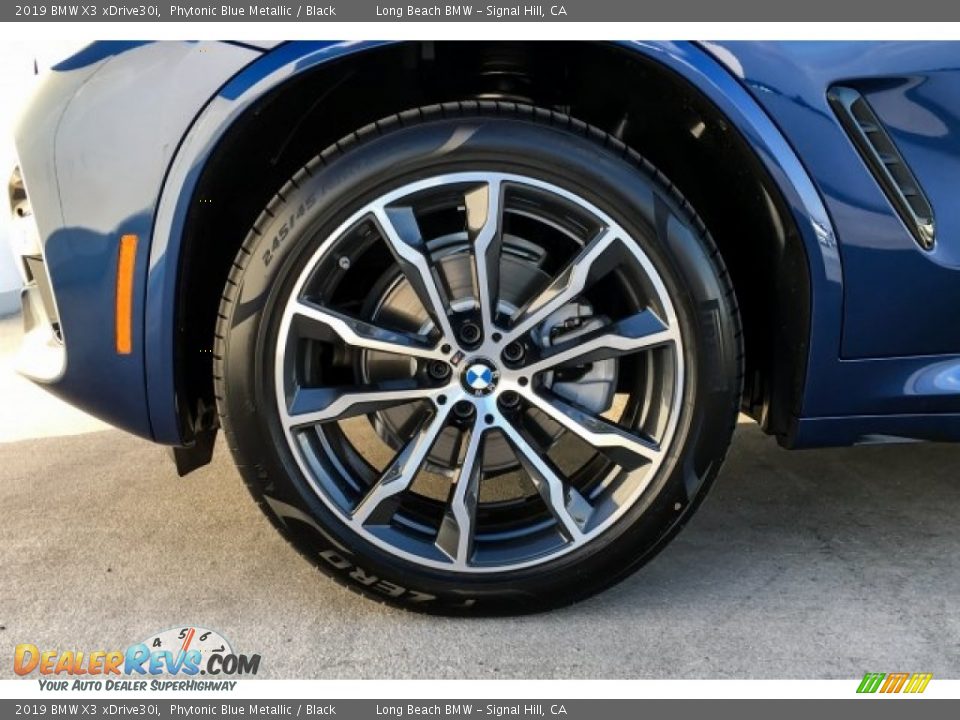 2019 BMW X3 xDrive30i Phytonic Blue Metallic / Black Photo #9