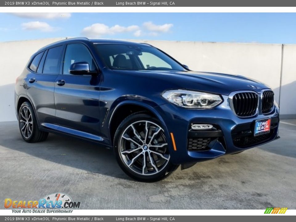 2019 BMW X3 xDrive30i Phytonic Blue Metallic / Black Photo #12