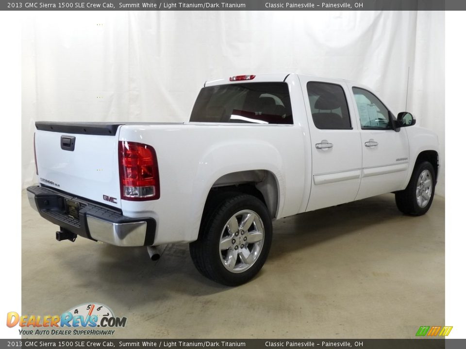 2013 GMC Sierra 1500 SLE Crew Cab Summit White / Light Titanium/Dark Titanium Photo #2