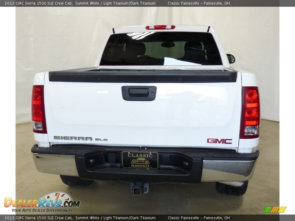 2013 GMC Sierra 1500 SLE Crew Cab Summit White / Light Titanium/Dark Titanium Photo #3
