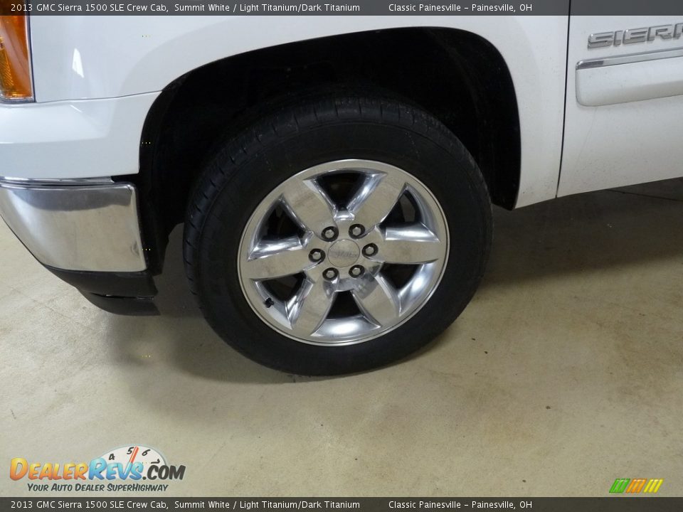 2013 GMC Sierra 1500 SLE Crew Cab Summit White / Light Titanium/Dark Titanium Photo #5