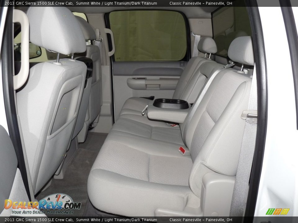 2013 GMC Sierra 1500 SLE Crew Cab Summit White / Light Titanium/Dark Titanium Photo #8