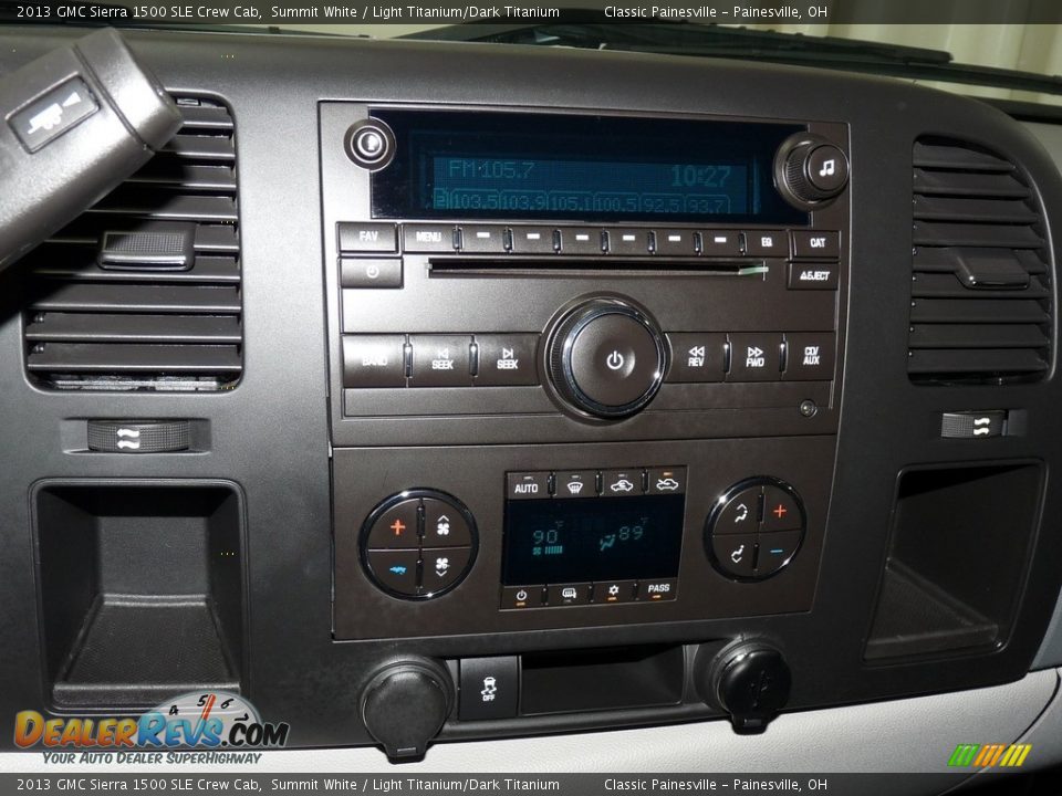 2013 GMC Sierra 1500 SLE Crew Cab Summit White / Light Titanium/Dark Titanium Photo #13