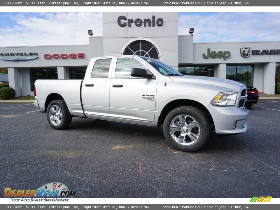 2019 Ram 1500 Classic Express Quad Cab Bright Silver Metallic / Black/Diesel Gray Photo #1