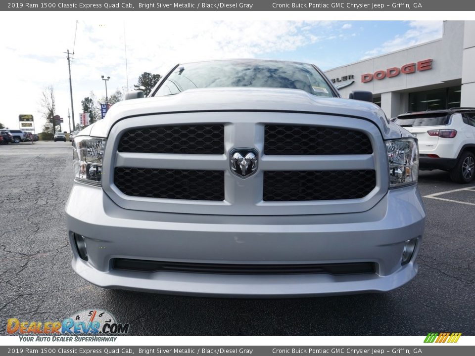 2019 Ram 1500 Classic Express Quad Cab Bright Silver Metallic / Black/Diesel Gray Photo #2