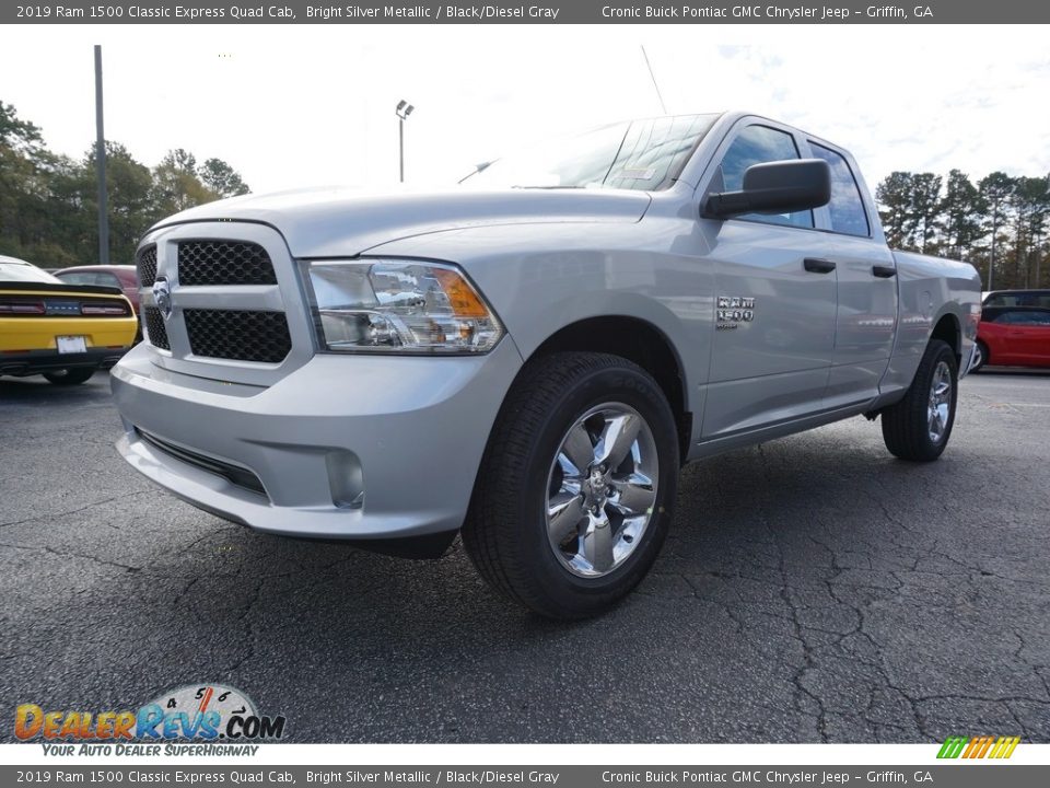 2019 Ram 1500 Classic Express Quad Cab Bright Silver Metallic / Black/Diesel Gray Photo #3