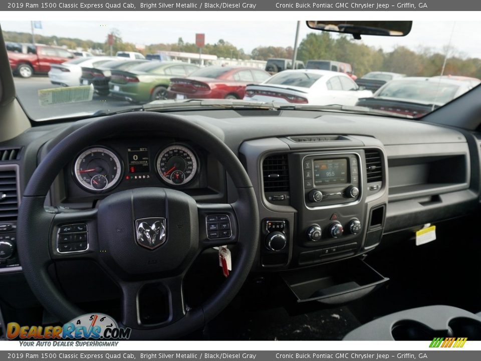 2019 Ram 1500 Classic Express Quad Cab Bright Silver Metallic / Black/Diesel Gray Photo #5