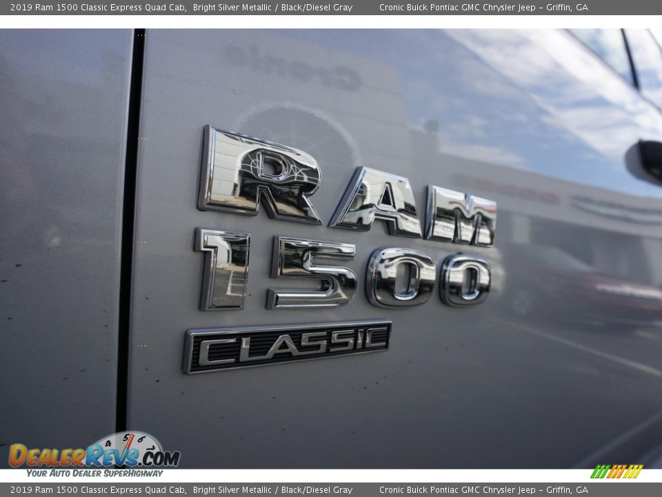 2019 Ram 1500 Classic Express Quad Cab Bright Silver Metallic / Black/Diesel Gray Photo #8