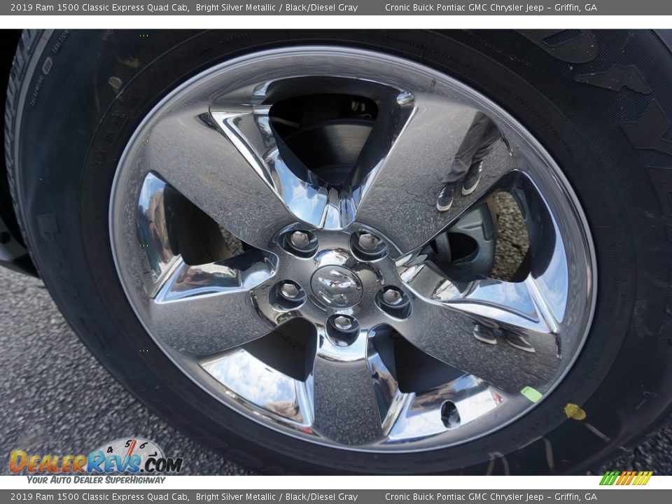 2019 Ram 1500 Classic Express Quad Cab Bright Silver Metallic / Black/Diesel Gray Photo #9