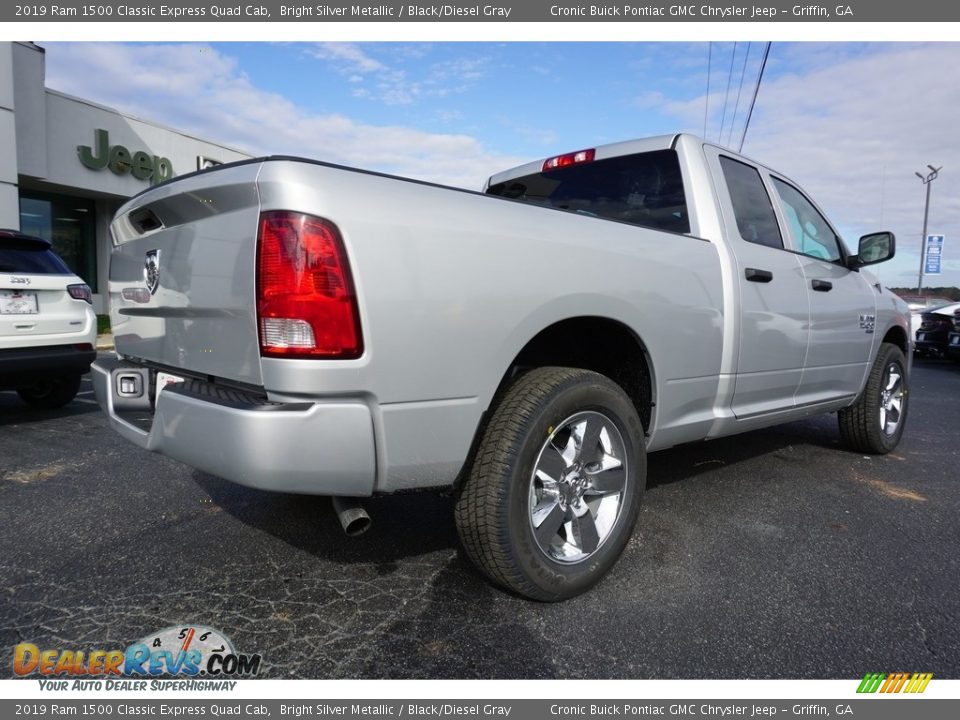 2019 Ram 1500 Classic Express Quad Cab Bright Silver Metallic / Black/Diesel Gray Photo #12