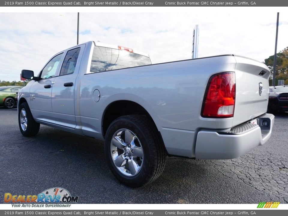 2019 Ram 1500 Classic Express Quad Cab Bright Silver Metallic / Black/Diesel Gray Photo #14